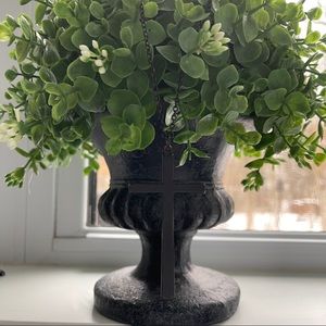 Long Black Cross Necklace